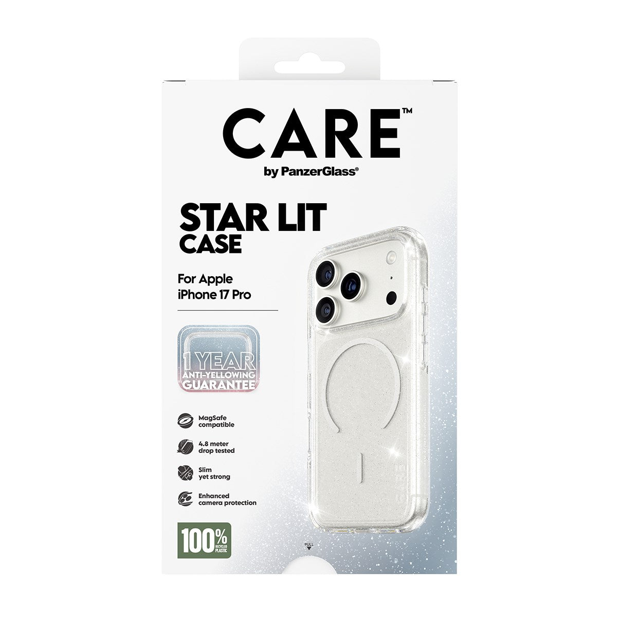 CARE by PanzerGlass® Urban Explorer Case Star Lit w. White MagSafe iPhone 17 Pro
